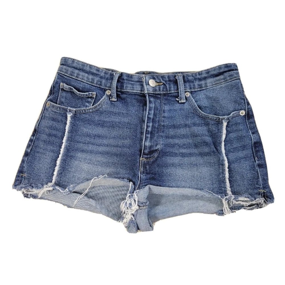 Lucky Brand The High Rise Shortie Women's 8 29 Denim Jean Cutoff Shorts Stretch